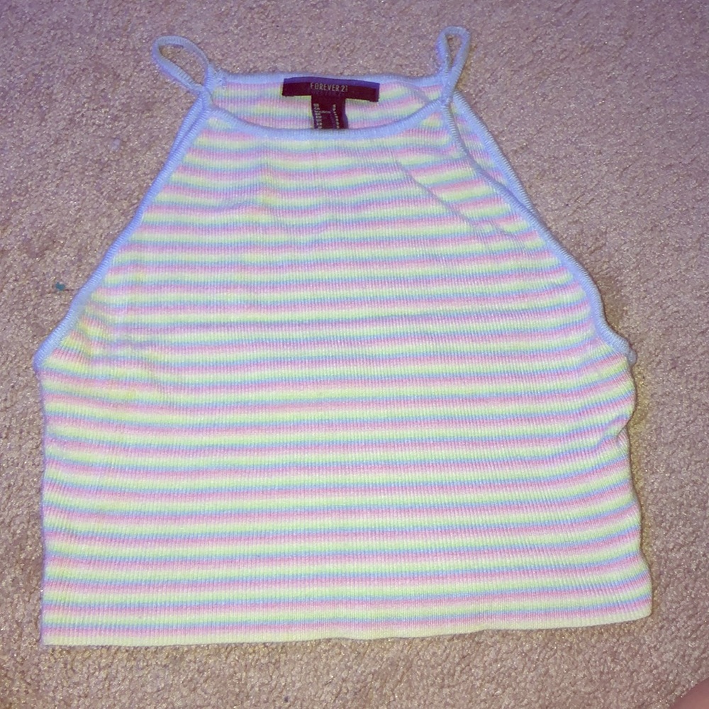 forever 21 rainbow pastel top (worn once)